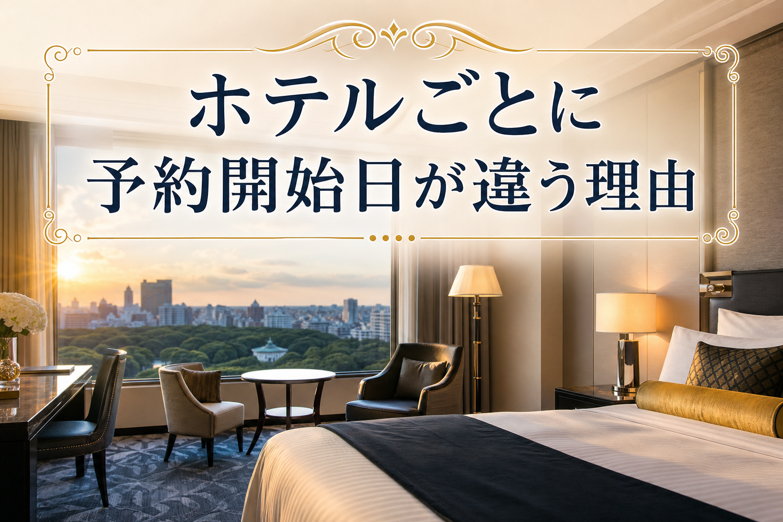 ホテルごとに予約開始日が違う理由
