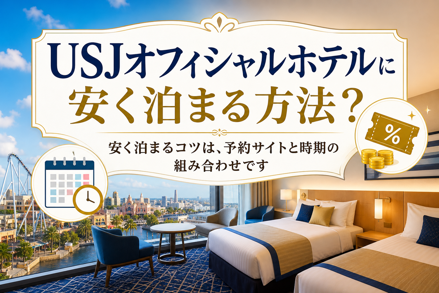 安く泊まるコツは、予約サイトと時期の組み合わせです
